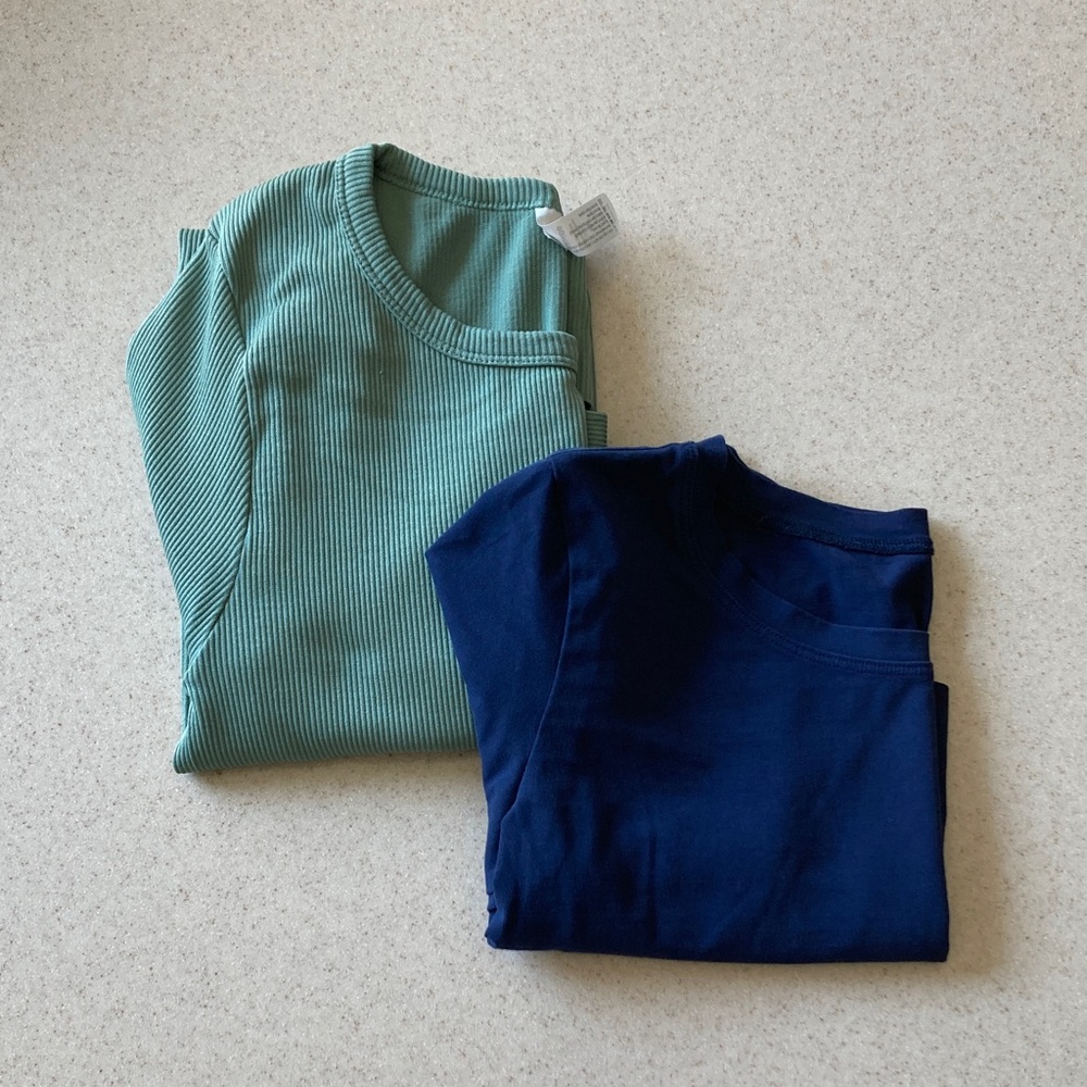 Bundle of Two Tops Women Sizes S/M - Green and Blue